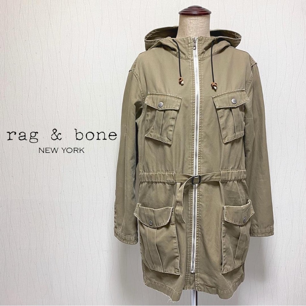 Rag & Bone Beige Olive Utility Barn Jacket Size 2